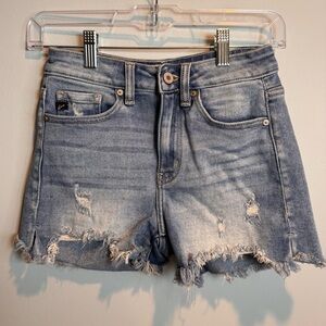 KanCan Distressed Denim Shorts